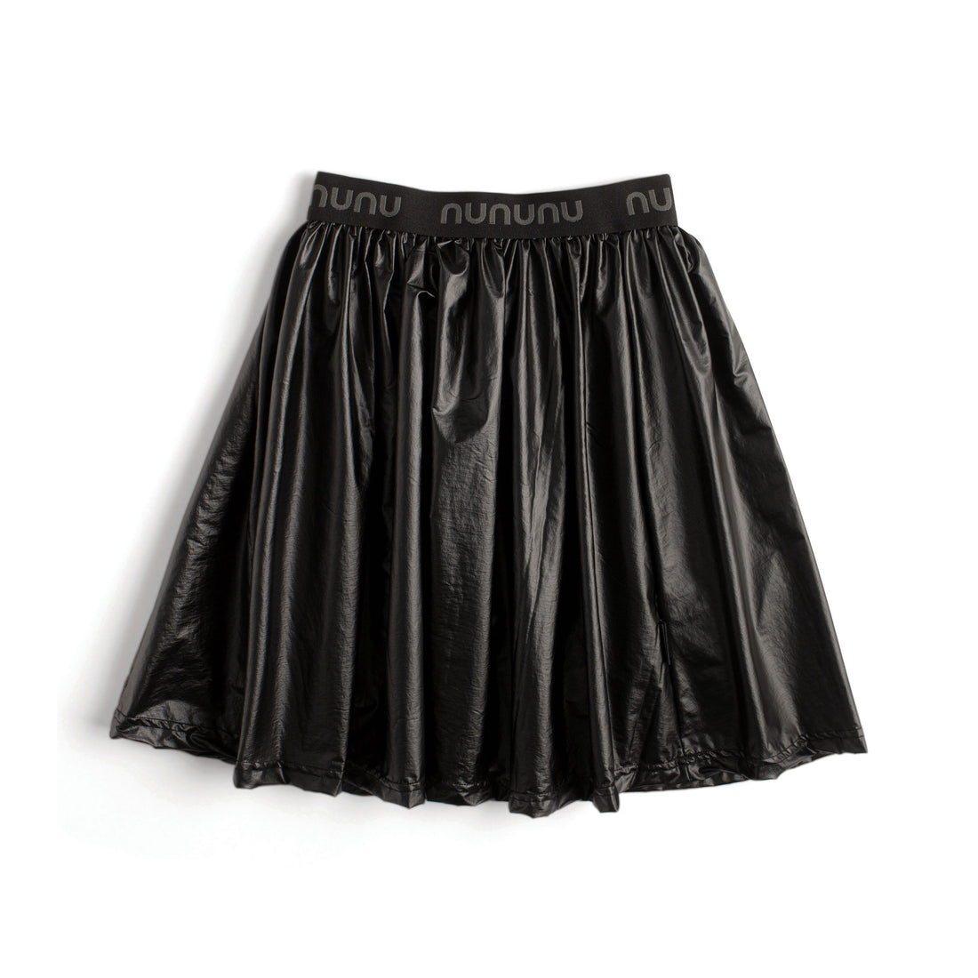 NUNUNU Black Flowy Nylon Skirt