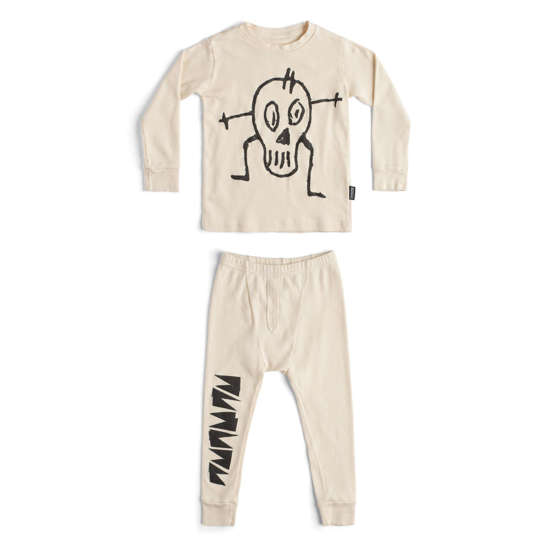 NUNUNU Natural Goofy Skull Loungewear
