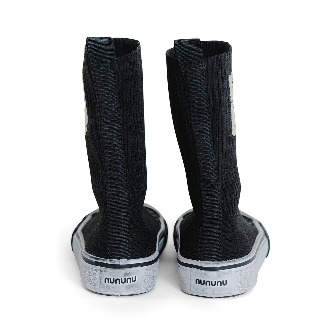 NUNUNU Black Extra High Sock Sneaker