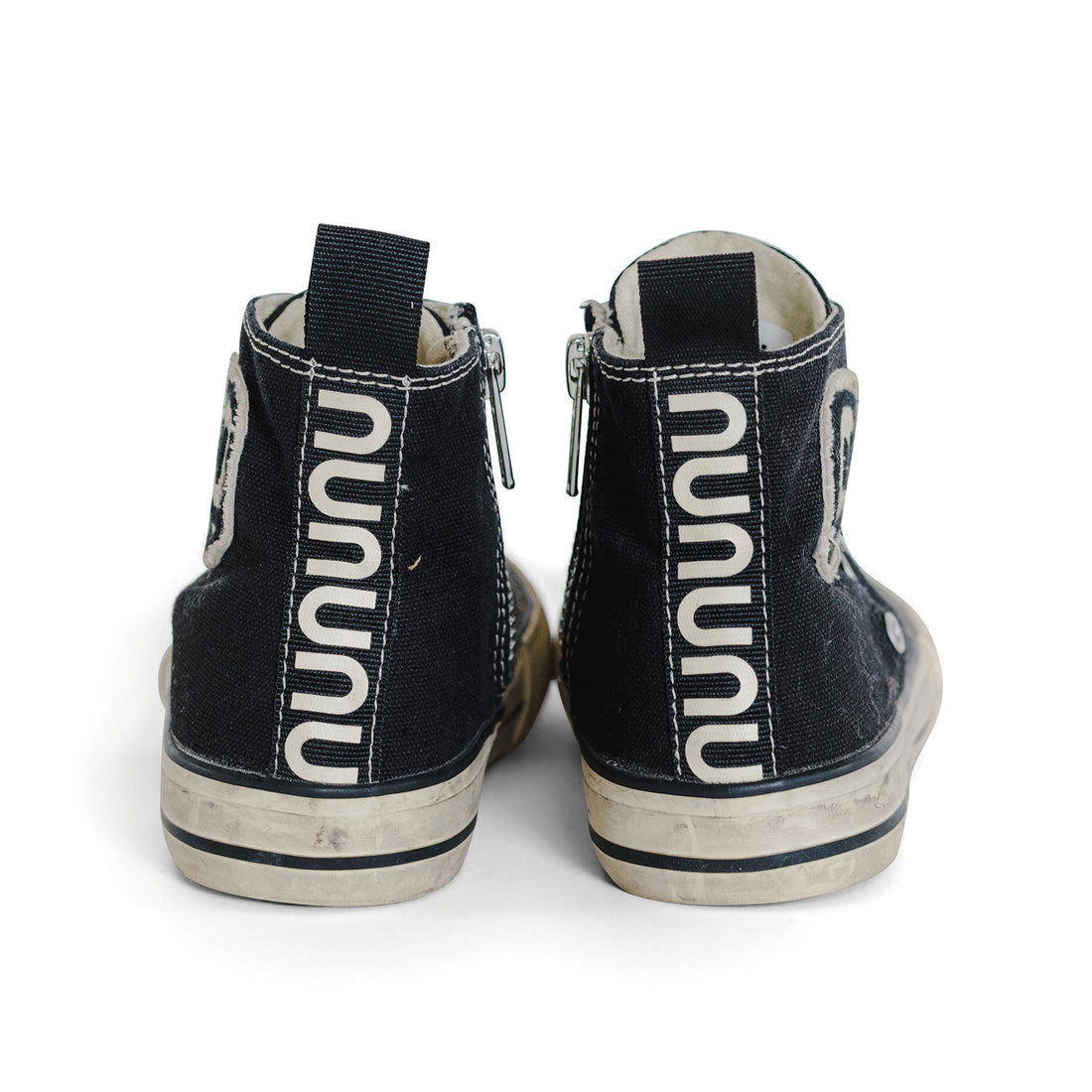 NUNUNU Black High Tops .