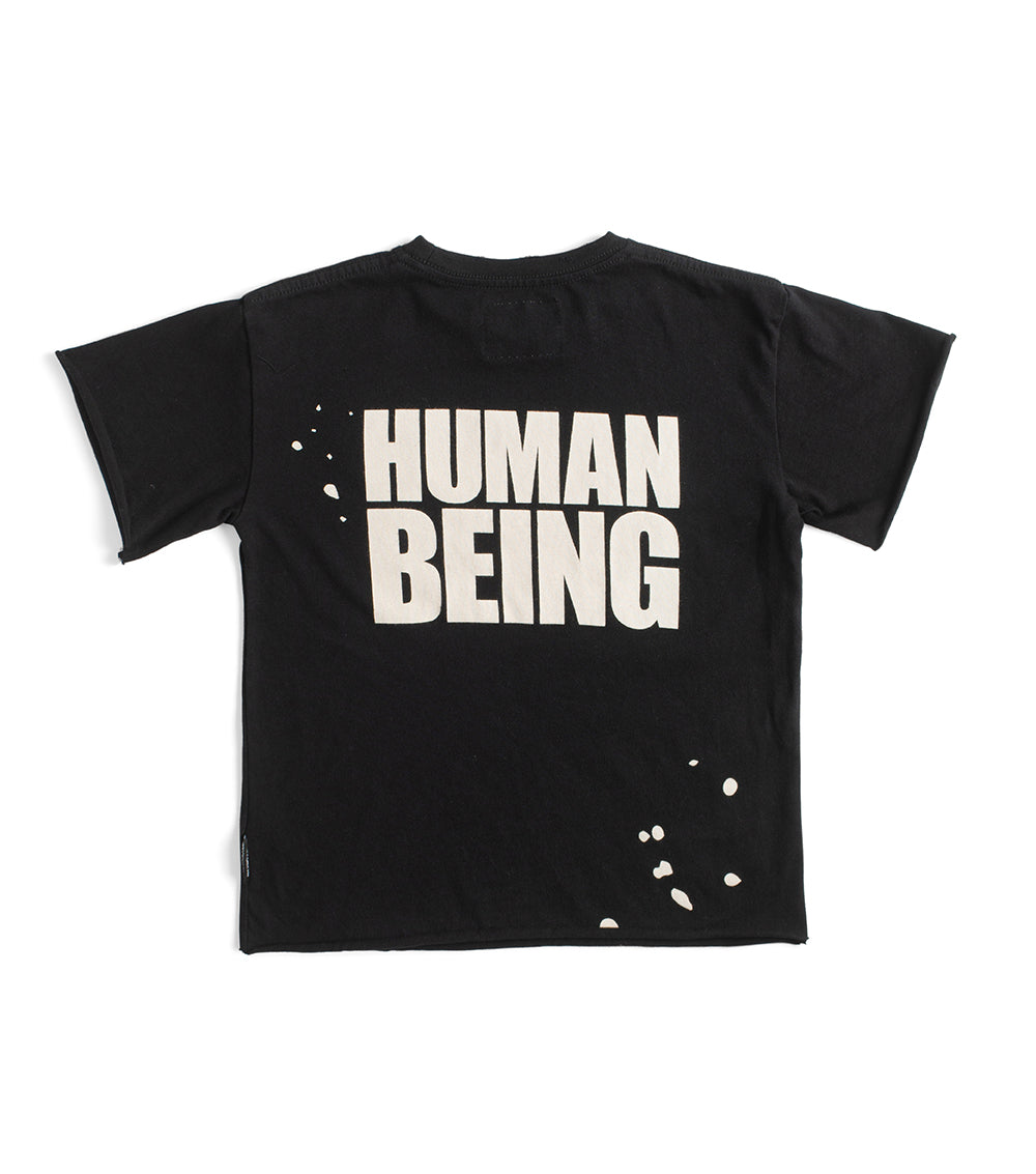 NUNUNU Black Only Human T-shirt