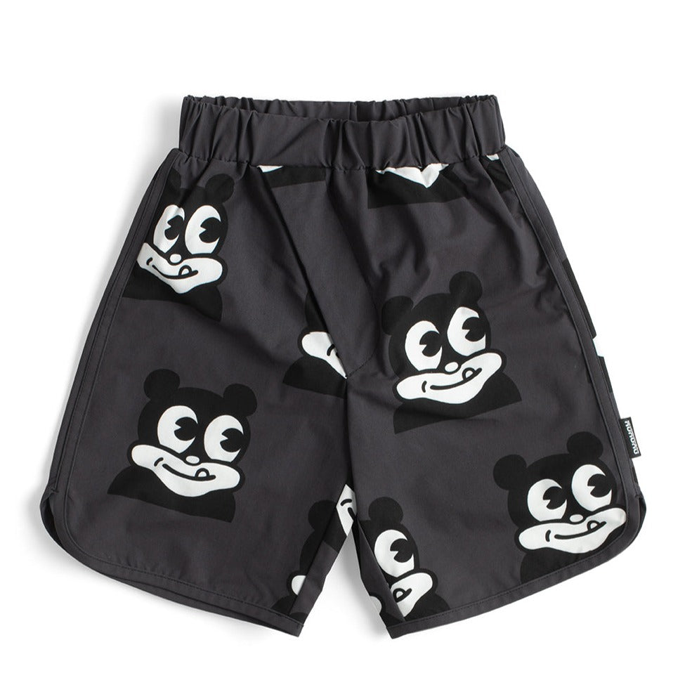 NUNUNU Black Mr Dopey Surf Shorts