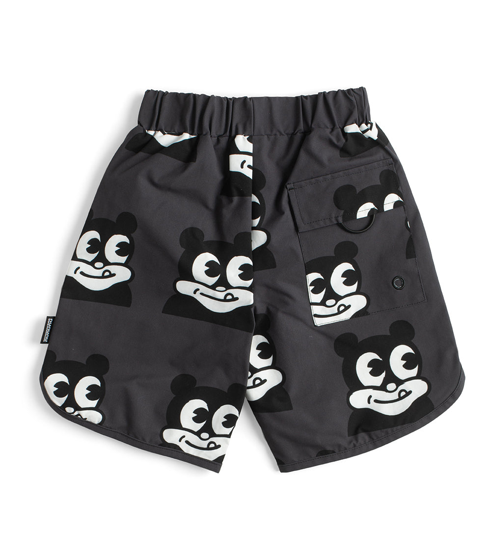 NUNUNU Black Mr Dopey Surf Shorts