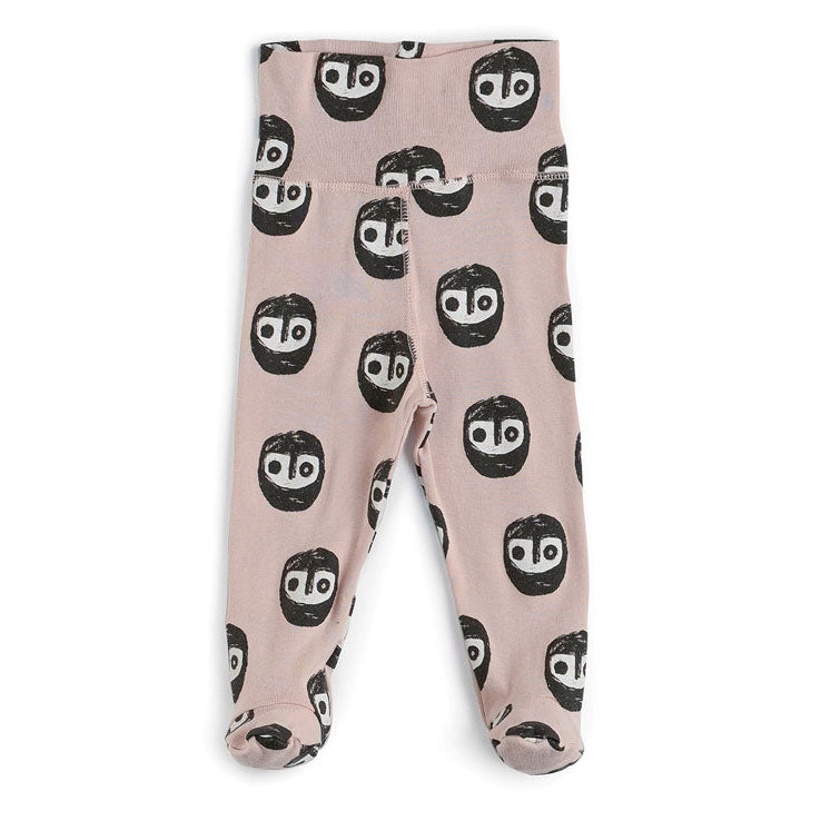 NUNUNU Powder Pink Warriors Footed Leggings