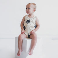 NUNUNU Natural Faded Star Yoga Overall