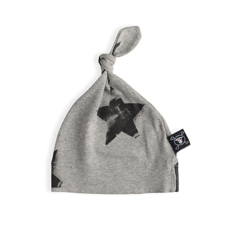 NUNUNU Heather Grey Faded Star Hat