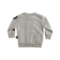 NUNUNU Heather Grey Melting Masks Cardigan