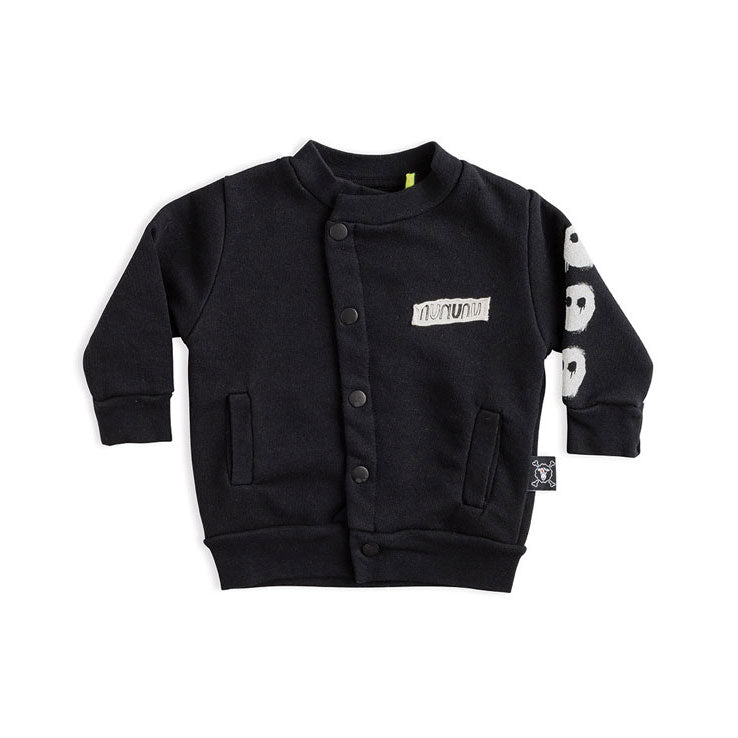 NUNUNU Black Melting Masks Cardigan