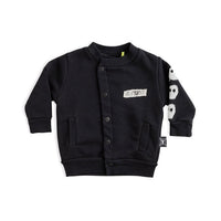 NUNUNU Black Melting Masks Cardigan