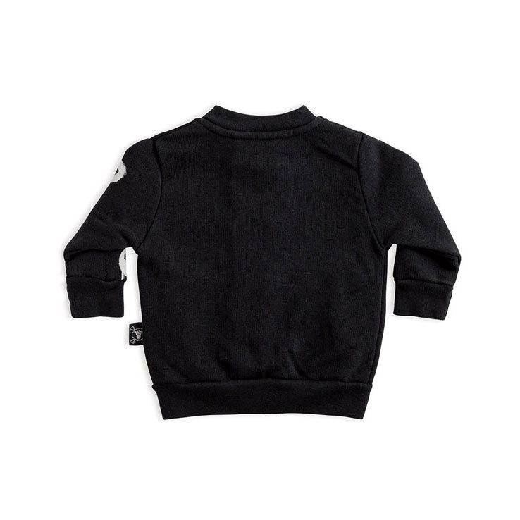 NUNUNU Black Melting Masks Cardigan
