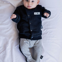 NUNUNU Black Melting Masks Cardigan