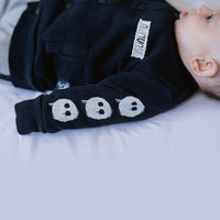 NUNUNU Black Melting Masks Cardigan