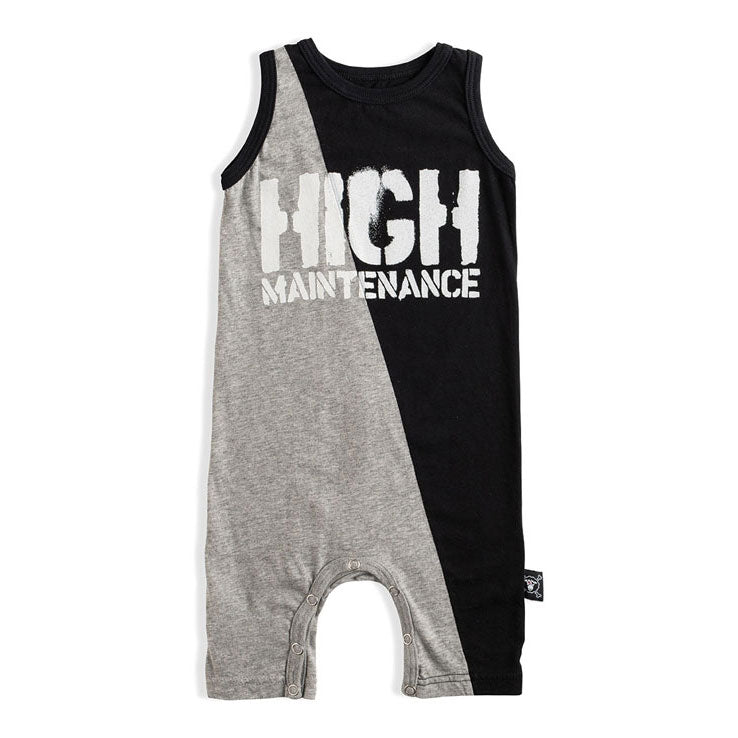 NUNUNU Black/Hthr Grey H.M. Tank Overall