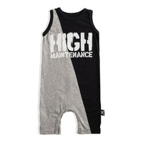 NUNUNU Black/Hthr Grey H.M. Tank Overall