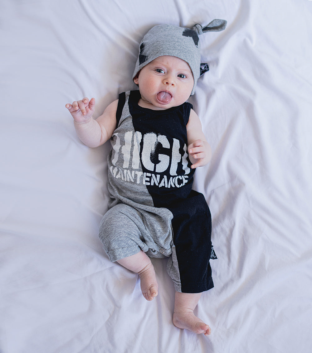 NUNUNU Heather Grey Faded Star Hat