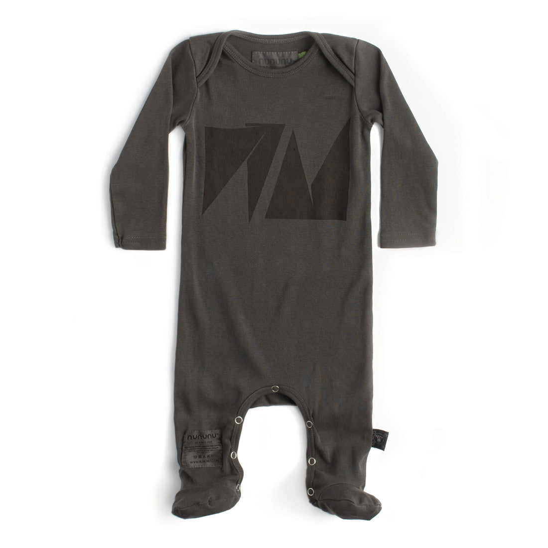 NUNUNU Dyed Graphite Nu Footed Overall