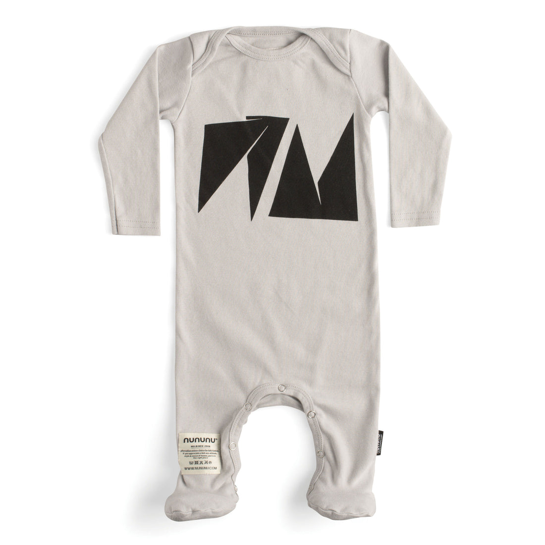 NUNUNU Ice Grey Nu Footed Overall