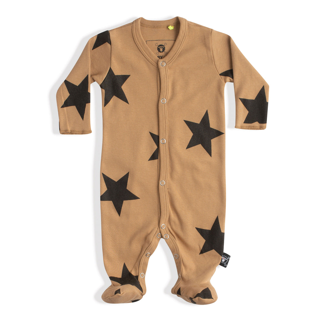 NUNUNU Mocha Star Footed Overall