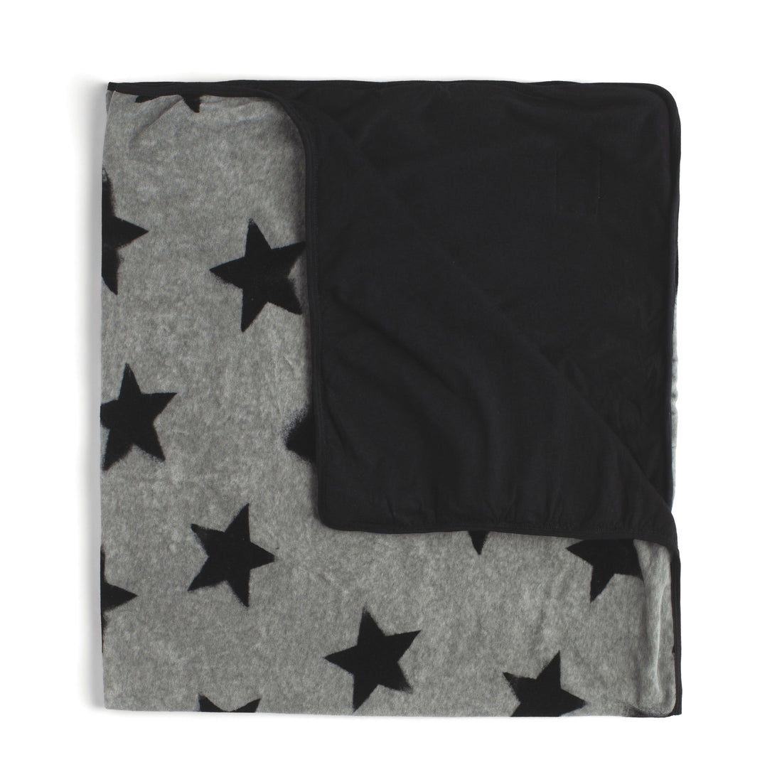 NUNUNU Heather Grey Faded Star Velvet Blanket