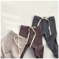 NUNUBIEL Brown Ribbed Knit Leggings