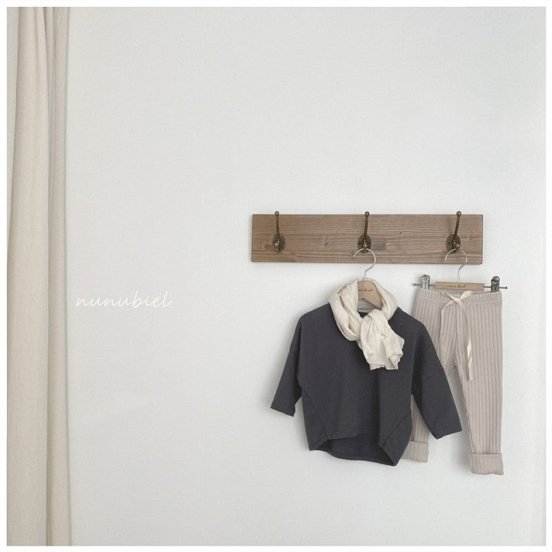 NUNUBIEL Beige Ribbed Knit Leggings