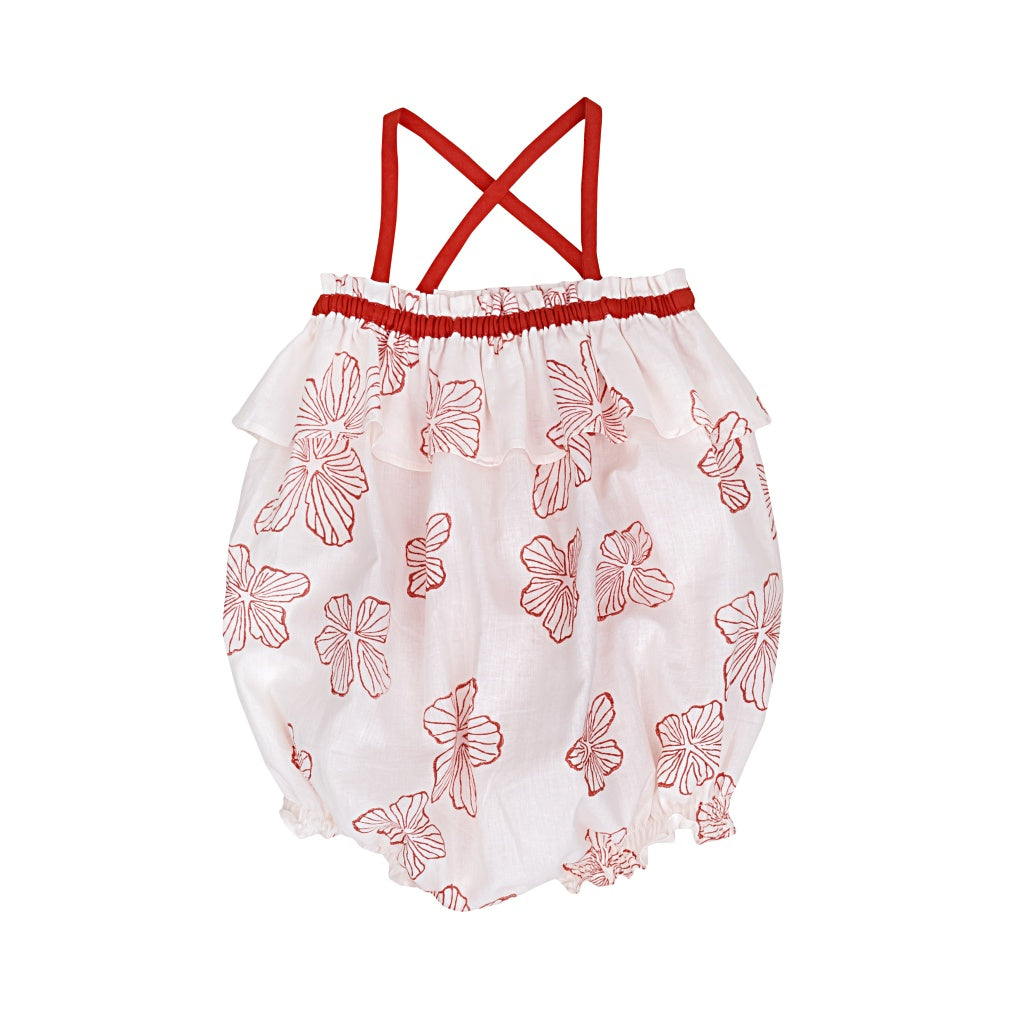 Keti Keta Red Flowers Ariel Romper