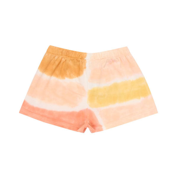The New Society Coral Tie Dye Nydia Baby Shorts