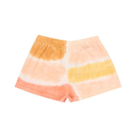 The New Society Coral Tie Dye Nydia Baby Shorts