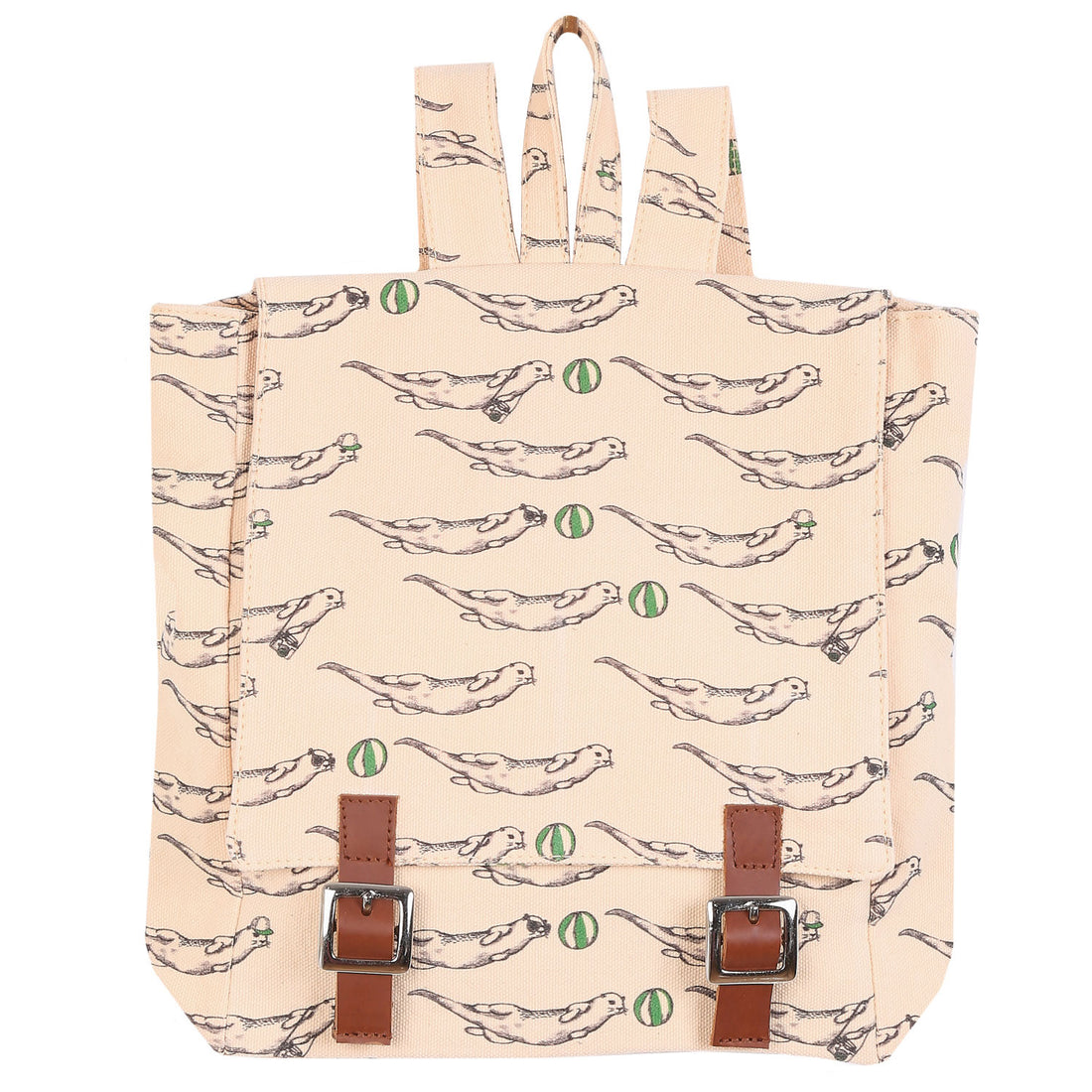 Emile et Ida Beige Otter Backpack