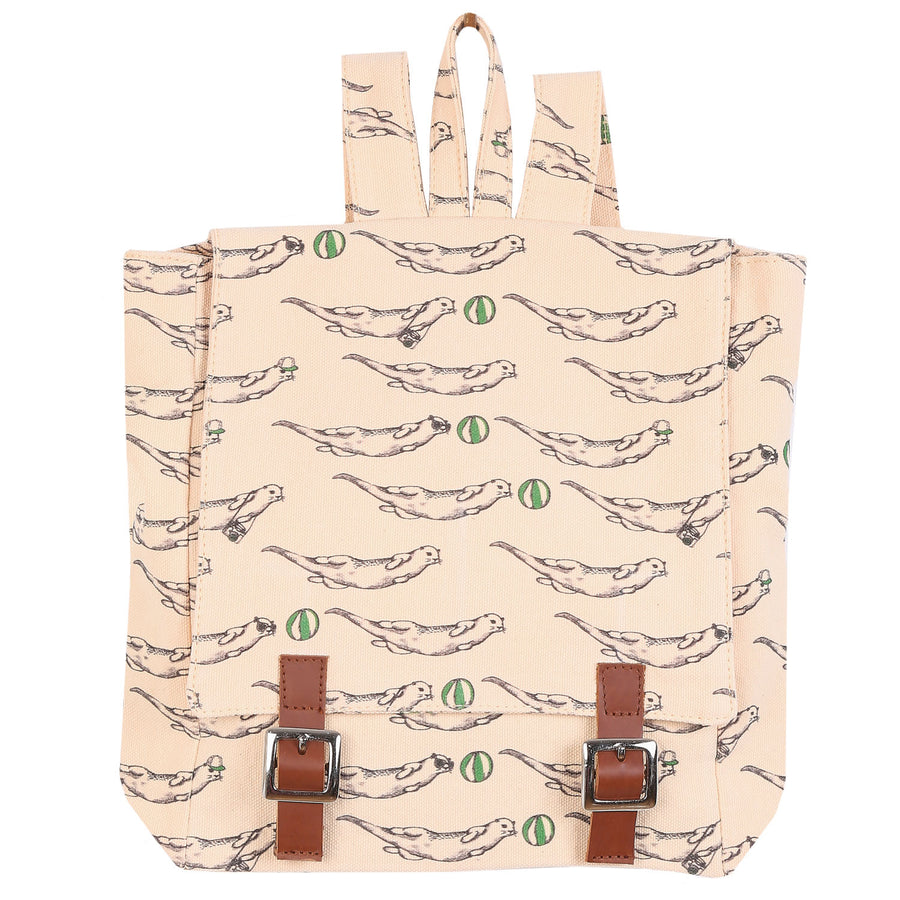 Emile et Ida Beige Otter Backpack