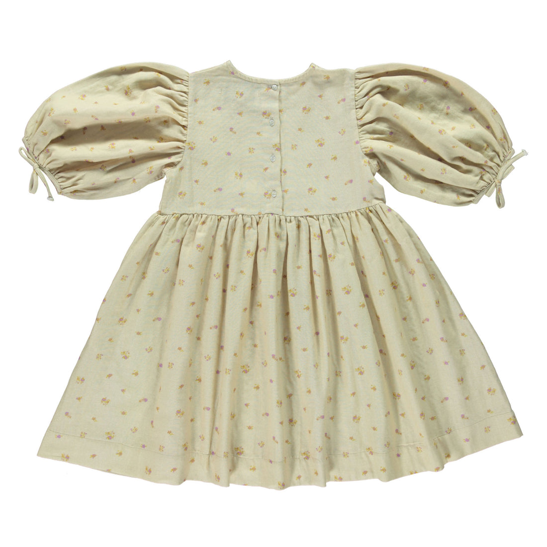 Bebe Organic Signature Beige Floral Nora Dress