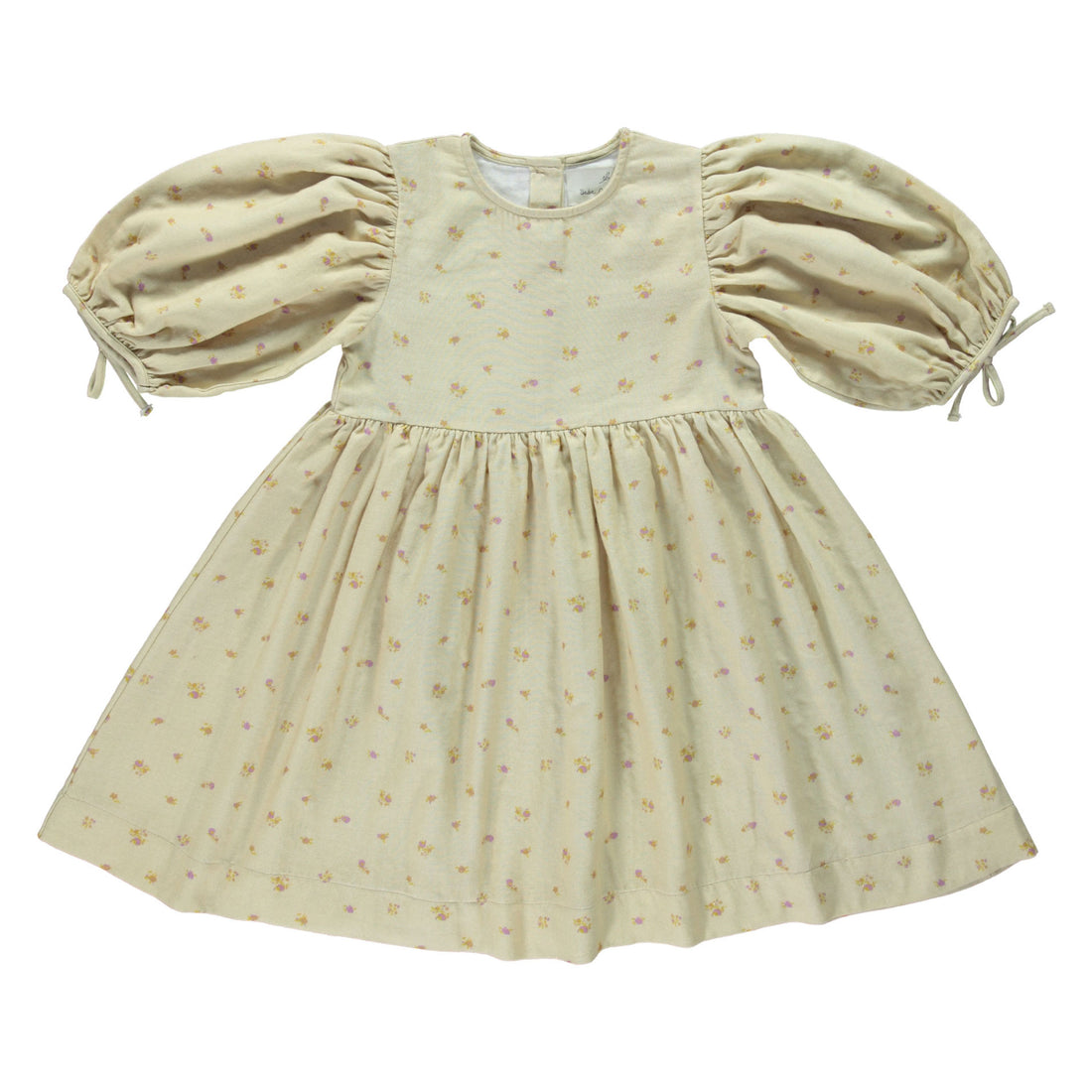 Bebe Organic Signature Beige Floral Nora Dress