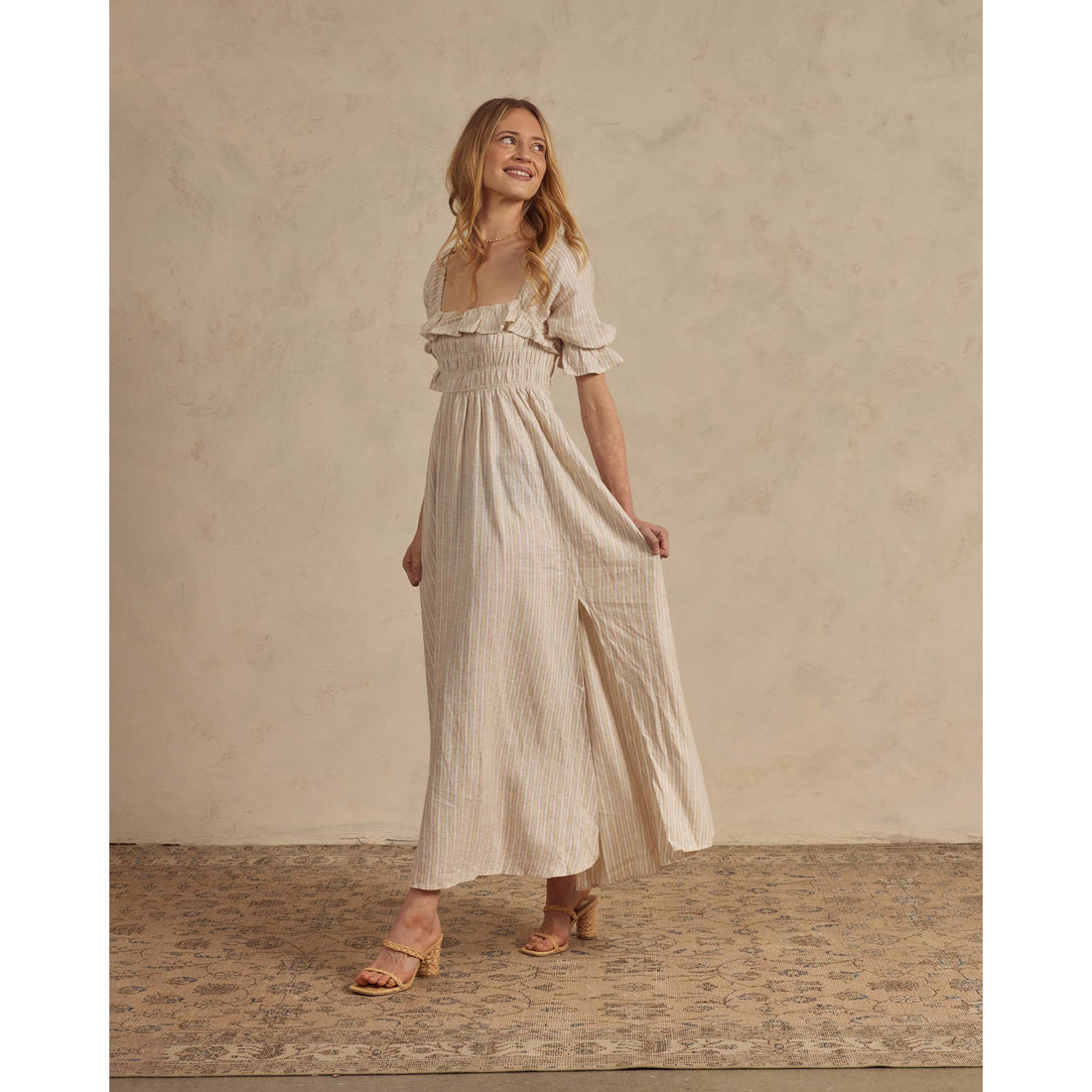 Noralee Ecru / Cafe Stripe Birdie Womens Dress