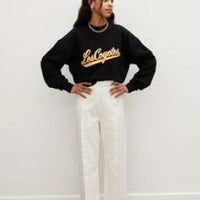 Les Coyotes De Paris Noir Baseball Patch Sweater