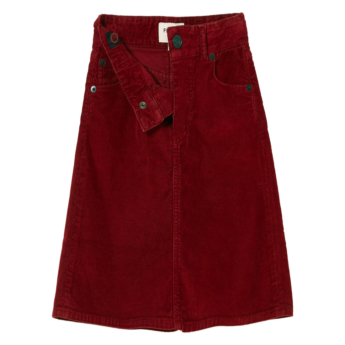 Finger in the Nose Burgundy Corduroy Skirt