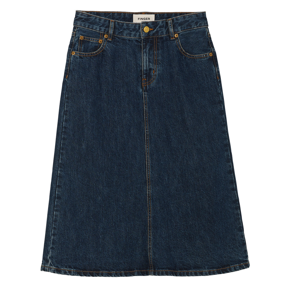 Finger in the Nose Medium Blue Denim Skirt