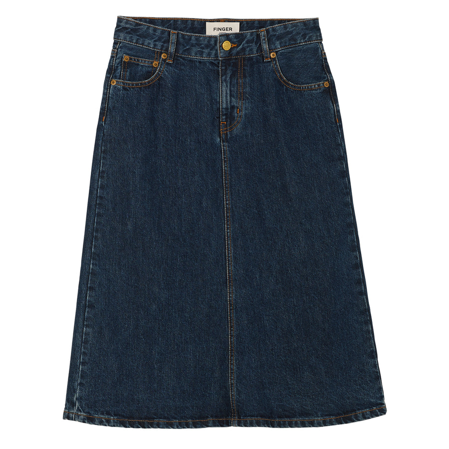 Finger in the Nose Medium Blue Denim Skirt
