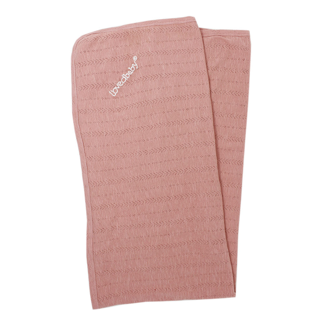 Lovedbaby Mauve Organic Cotton Pointelle Blanket