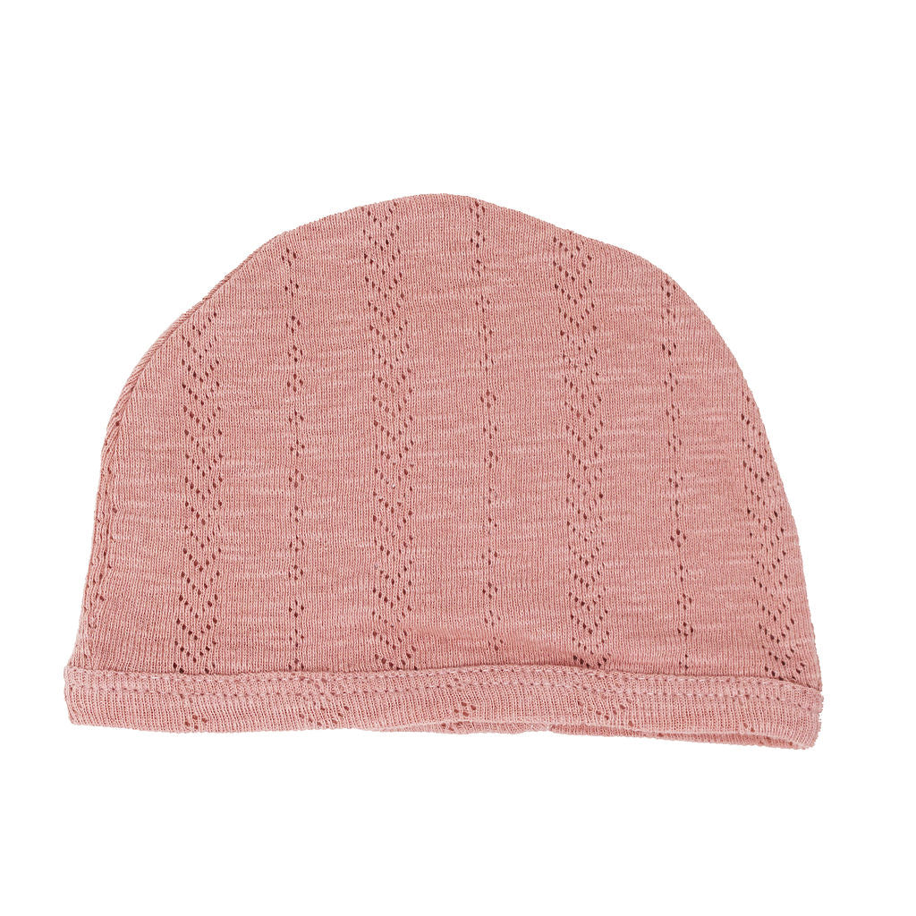 Lovedbaby Mauve Organic Cotton Pointelle Hat