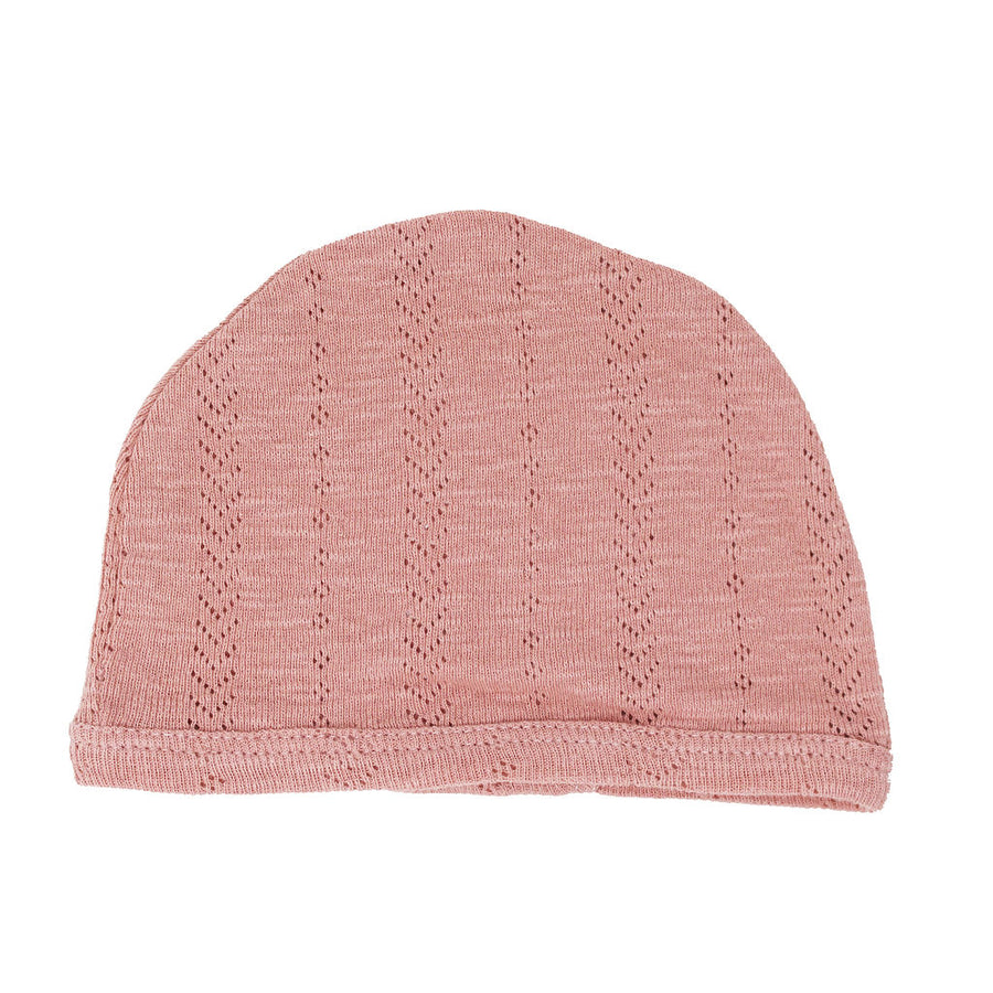 Lovedbaby Mauve Organic Cotton Pointelle Hat