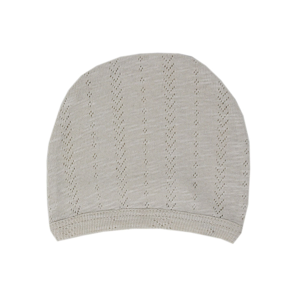 Lovedbaby Stone Organic Cotton Pointelle Hat