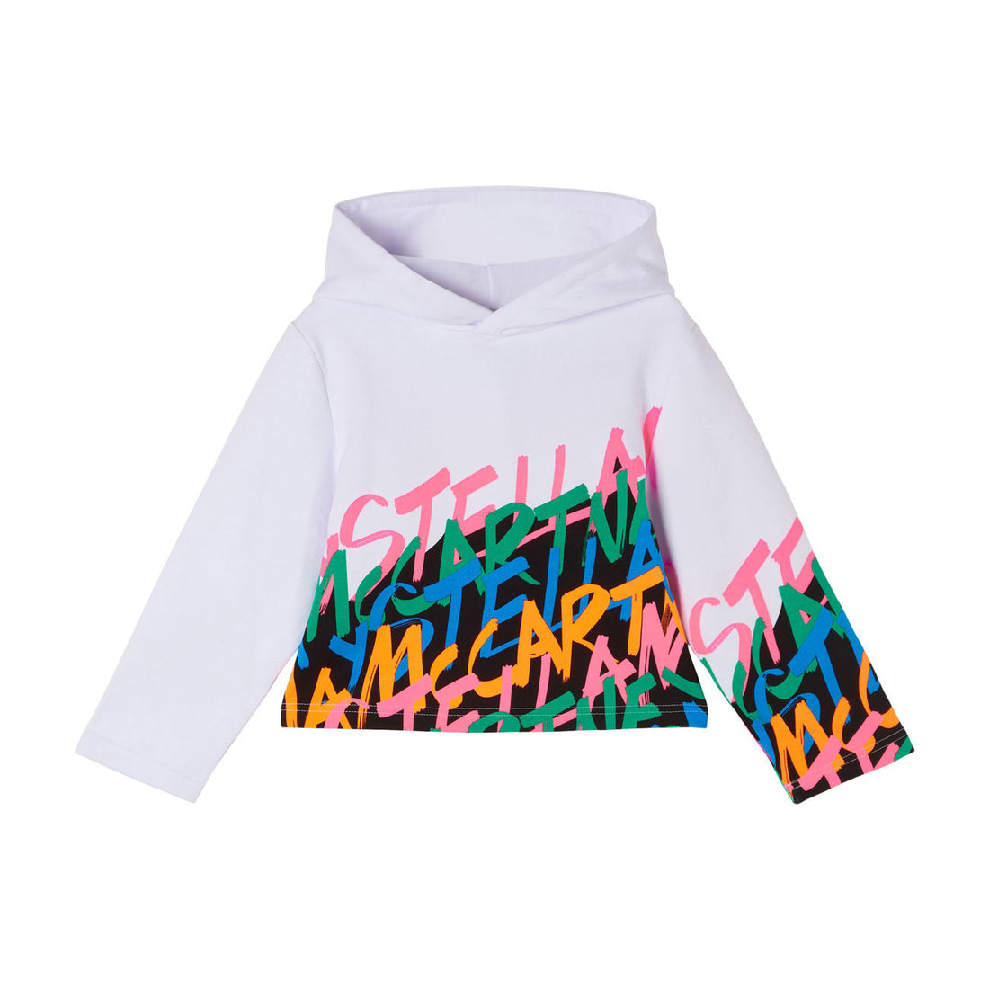 Stella McCartney Scribble Logo Oversized Fleece Hoodie