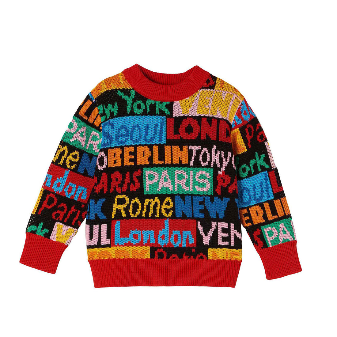 Stella McCartney Cities Intarsia Knit Sweater