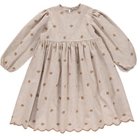 Bebe Organic Pin Check Olivia Dress