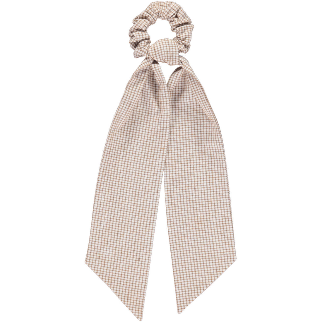 Bebe Organic Pin Check Olivia Scrunchie
