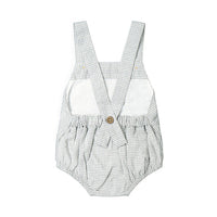 Jamie Kay Organic Cotton Gingham Samy Romper - Sky