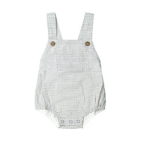 Jamie Kay Organic Cotton Gingham Samy Romper - Sky