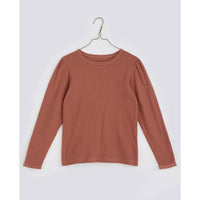 Little Cotton Clothes Copper Pointelle Long Sleeve Organic Tee