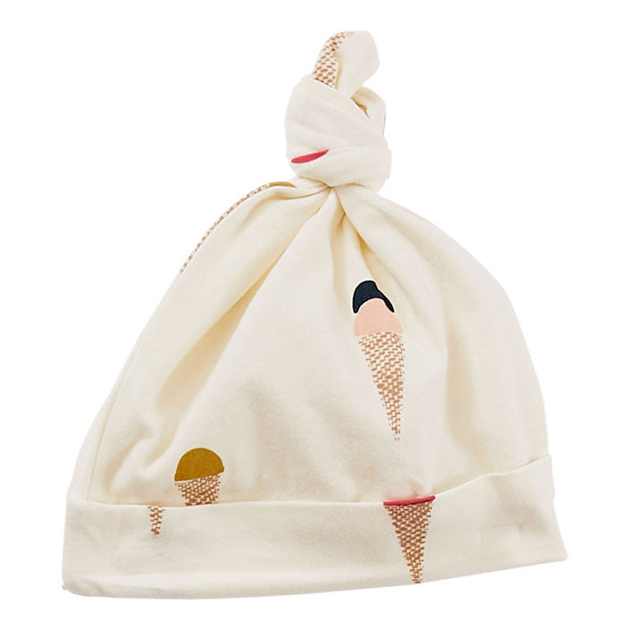 Pink Chicken Ice Cream Organic Newborn Hat