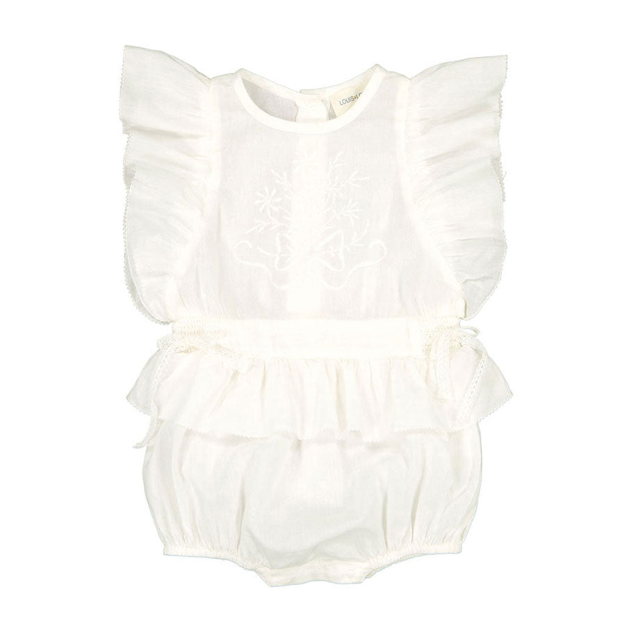 Louis Louise Cream Cotton Veil Ange Romper